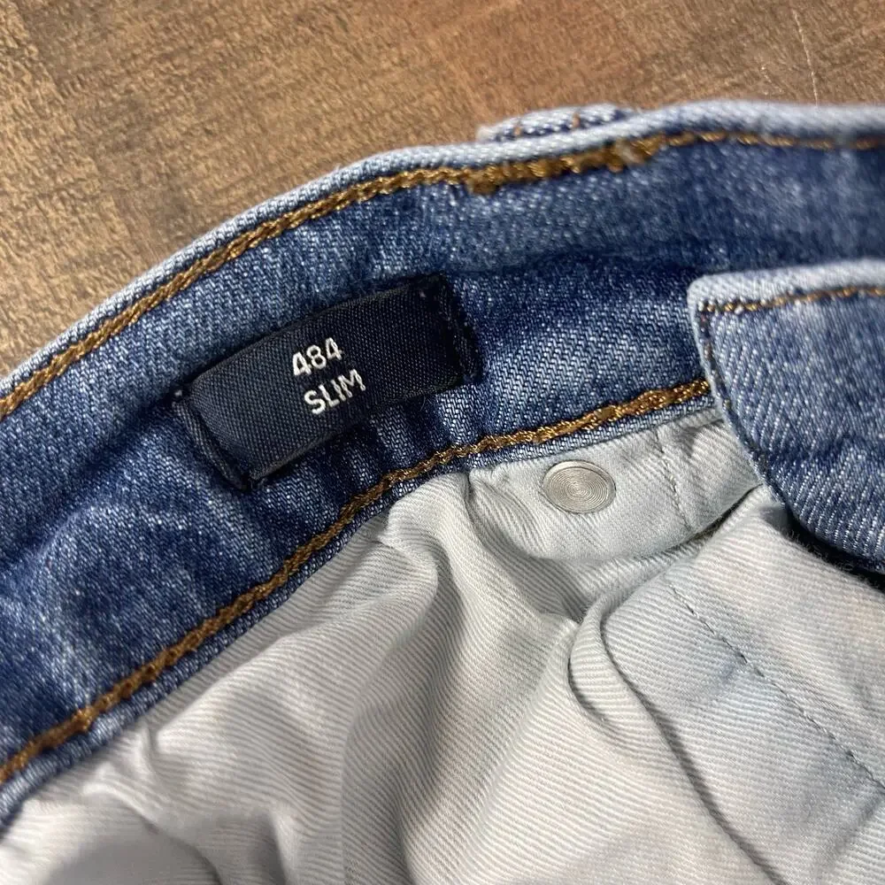 J. Crew 484 Slim Men's Light wash Distressed Jeans Size‎ 32X32